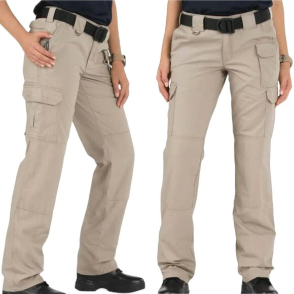 5.11 Tactical Cotton Canvas Pants UNHEMMED Style 64355U - Khaki - 16 - Picture 1 of 14